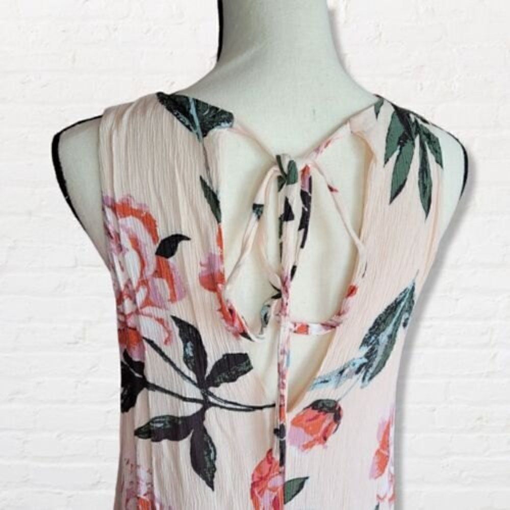 Dainty Hooligan Floral Summer Dress Sleeveless Low Back Flirty Flowy Sz Lg - Picture 5 of 12